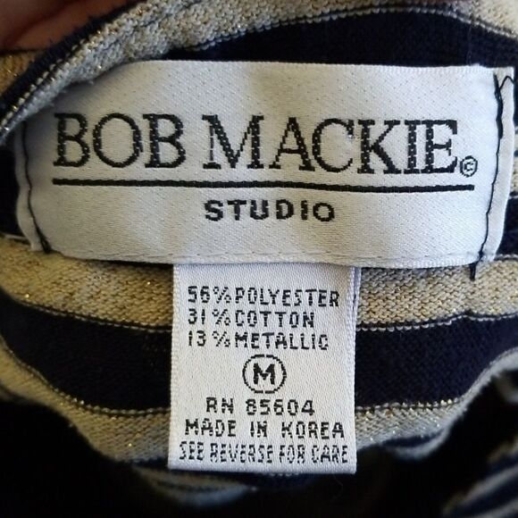 Bob Mackie Studio Striped Tank Top - Picture 6 of 6